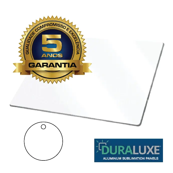 Targhetta Duraluxe rotonda 30mm