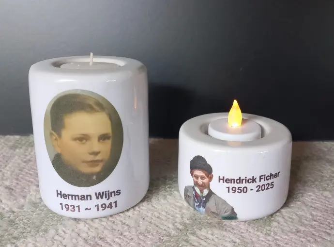 Ceramic tealight holder 7,5cm x 4,5cm