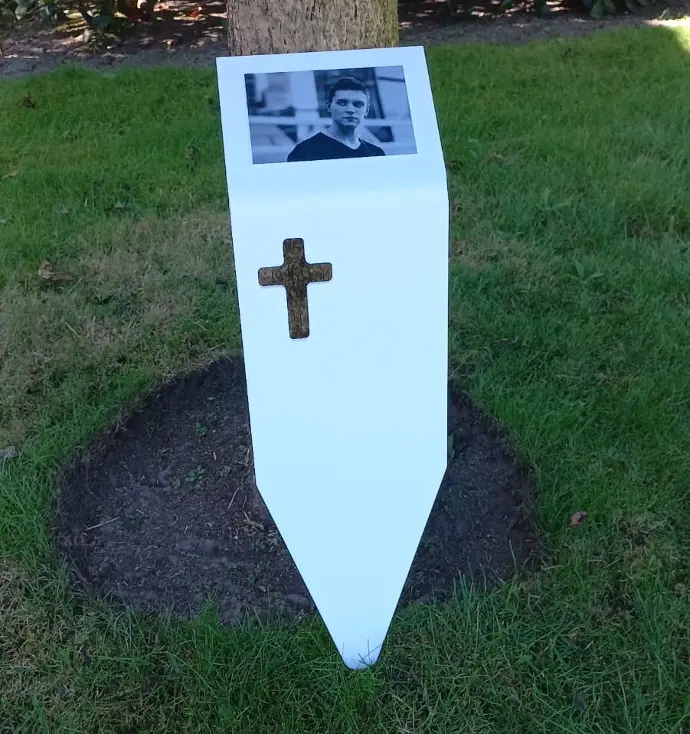 Suporte para placa branco