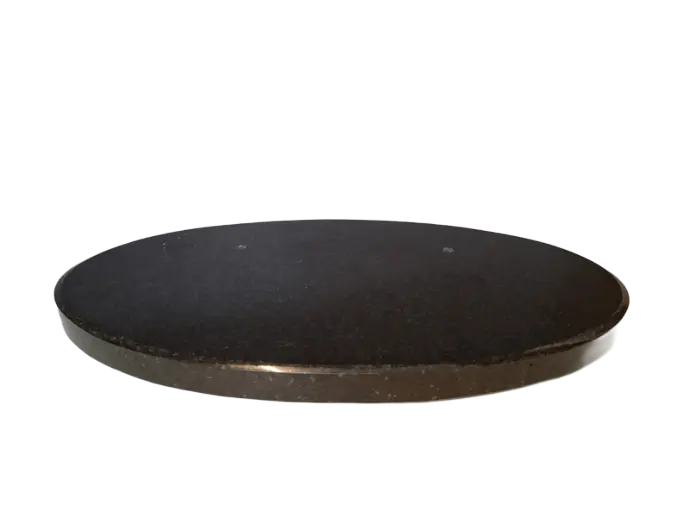 [BAGRA-300-155-019OV] Base de granito (oval) 300 mm x 155 mm x 19 mm