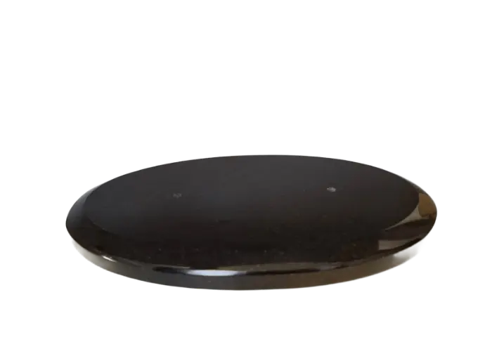[BAGRA-300-155-019OVC] Base de granito (oval chanfrada) 300 mm x 155 mm x 19 mm