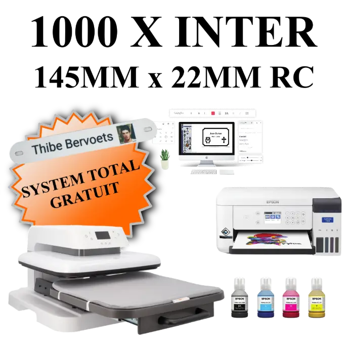 1000 x Inter RC 145mm x 22mm