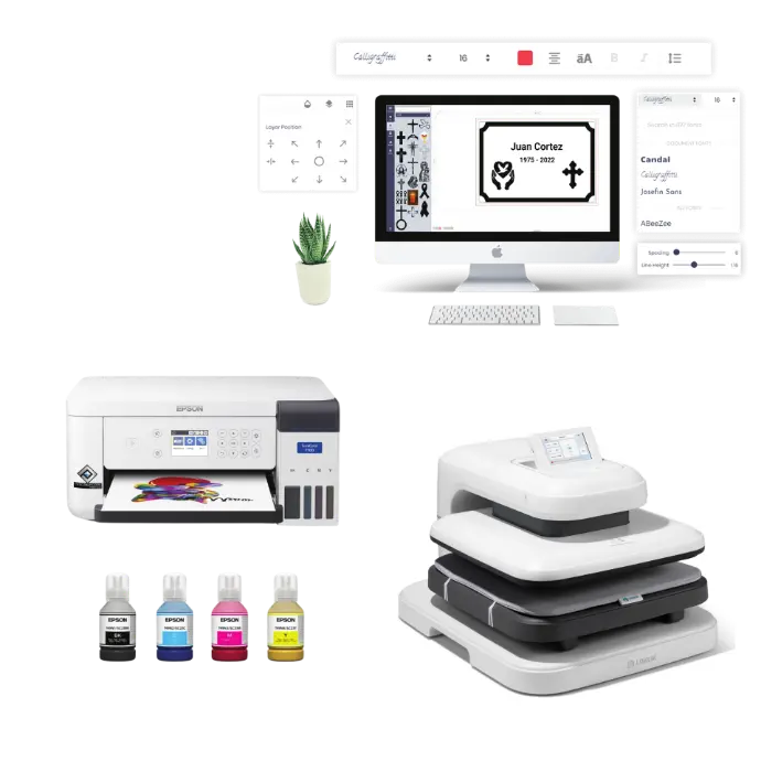 Standard with Digital automatic heat press 38cm x 38cm