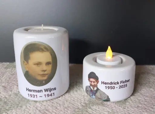 [CETH-075-100] porta-velas de cerâmica 7,5cm x 10cm