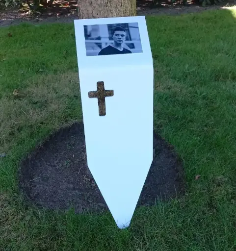 Suporte para placa branco