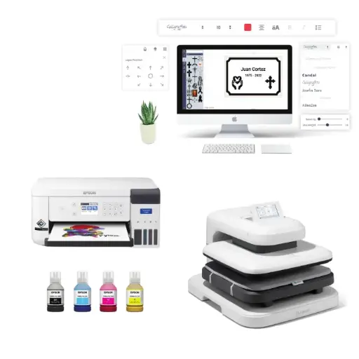 Standard with Digital automatic heat press 38cm x 38cm