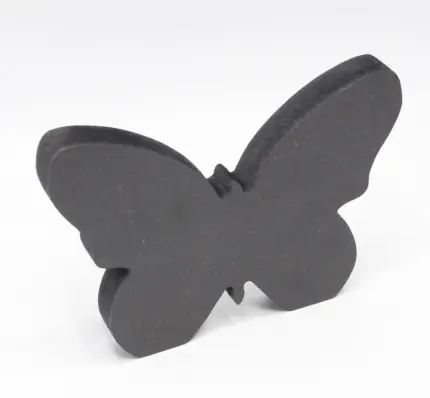 Bloc photo 18 mm Papillon Noir (plaque de sublimation Sublista incluse)